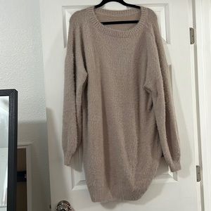Oversize sweater dress